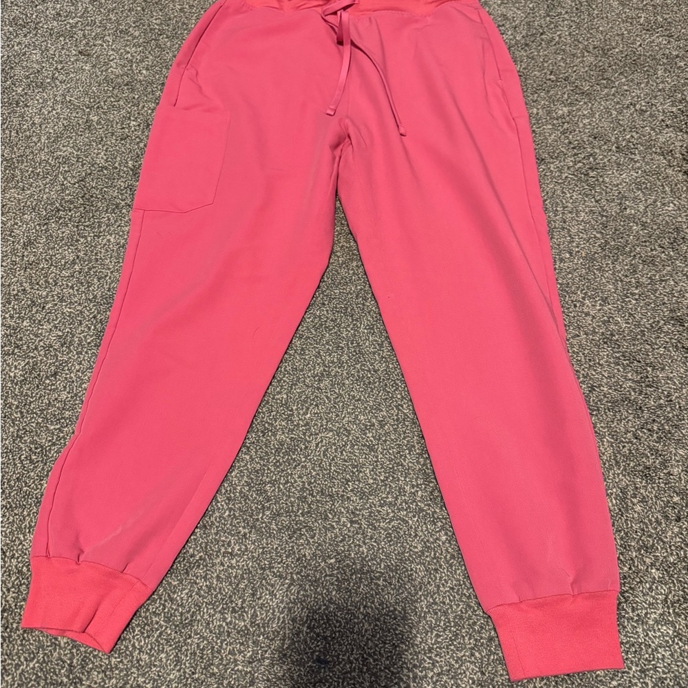 Women's Pink Jogger scrub pants